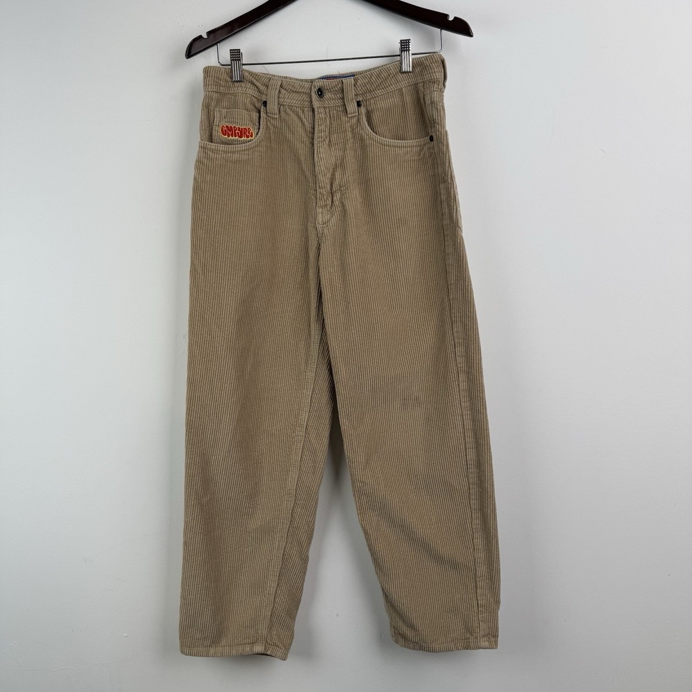 Empyre Corduroy Pants Mens Khaki 28x28 Straight Loose Baggy Fit Jeans Skater Y2K